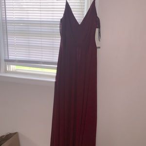 Maroon bridesmaids gown brand new with tags